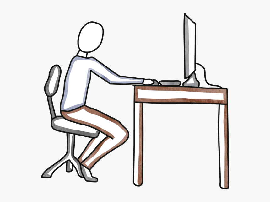 #9189760, Person Desk Computer, HD Png Download, Free Download