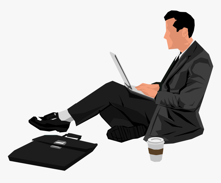 Transparent Laptop Clipart - Person Using Laptop Png, Png Download, Free Download