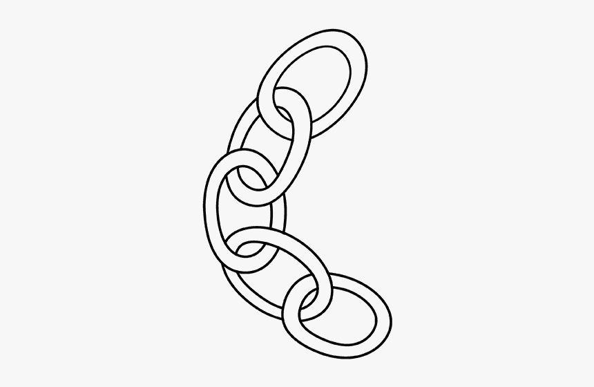 How To Draw Chain - Hiw To Draw A Chain, HD Png Download, Free Download