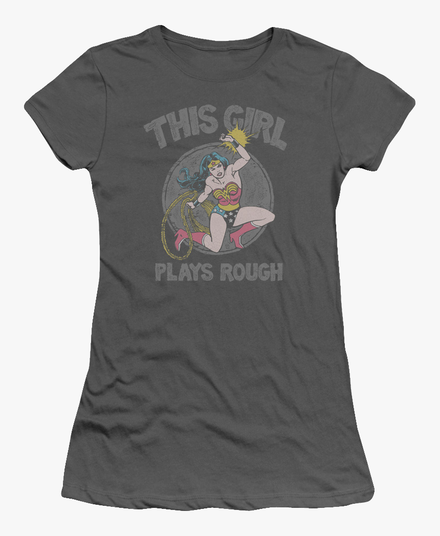 Ladies This Girl Plays Rough Shirt - Graphic Design, HD Png Download, Free Download