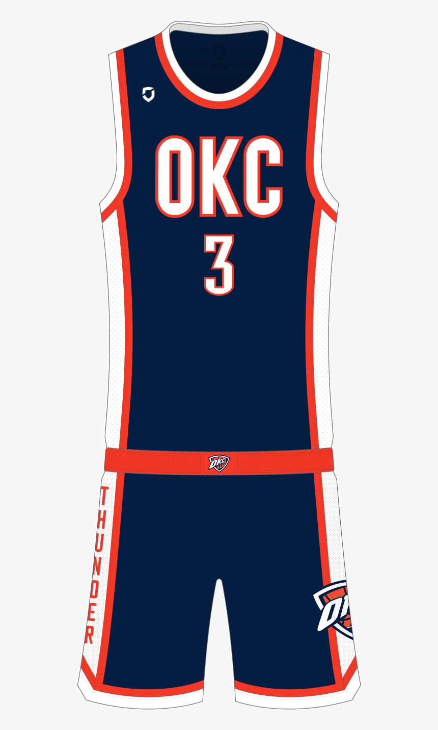 Oklahoma City Thunder Away - Oklahoma City Thunder Uniform Shorts, HD Png Download, Free Download