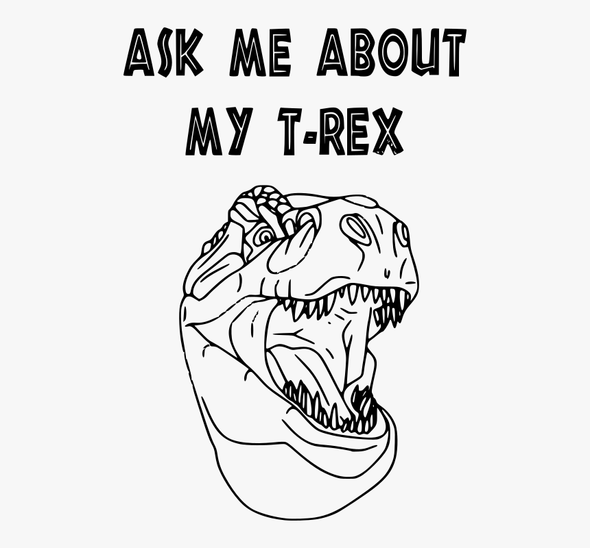 T Rex Head Svg , Png Download - Vector T Rex Head, Transparent Png, Free Download