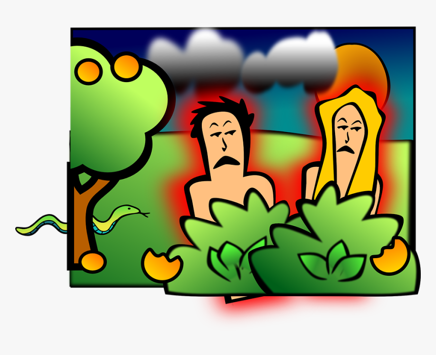 Sin, Banishment, Exile, Expatriation, Unhappy, Apple - Adam And Eve Sin Clipart, HD Png Download, Free Download