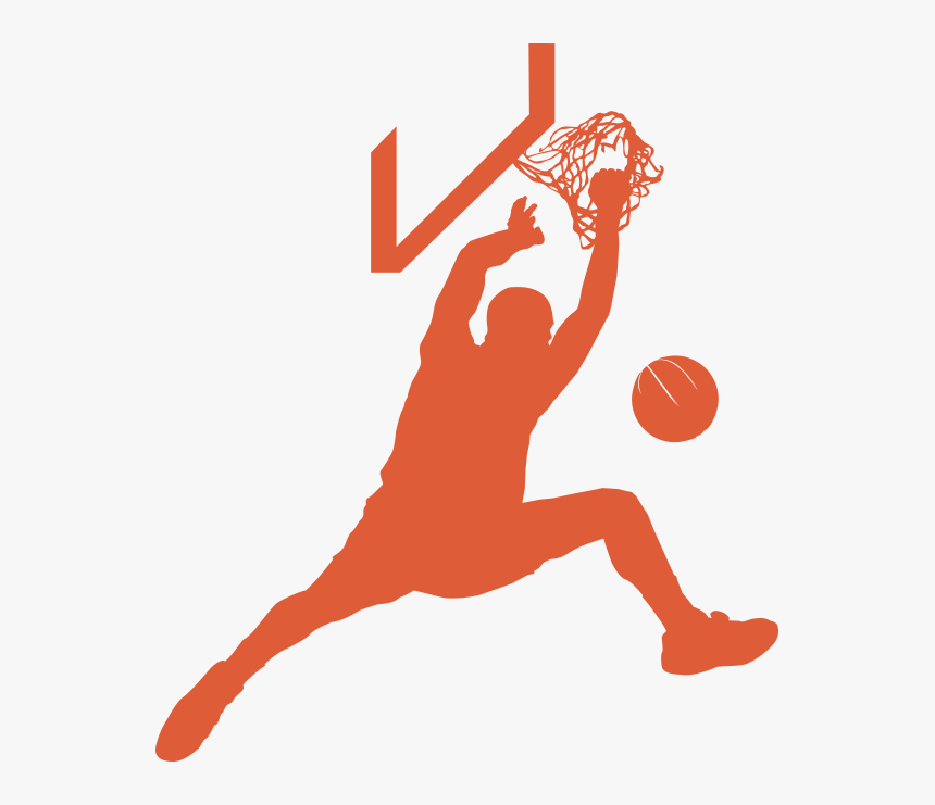 Basketball Players Dunking Silhouette, HD Png Download, Free Download