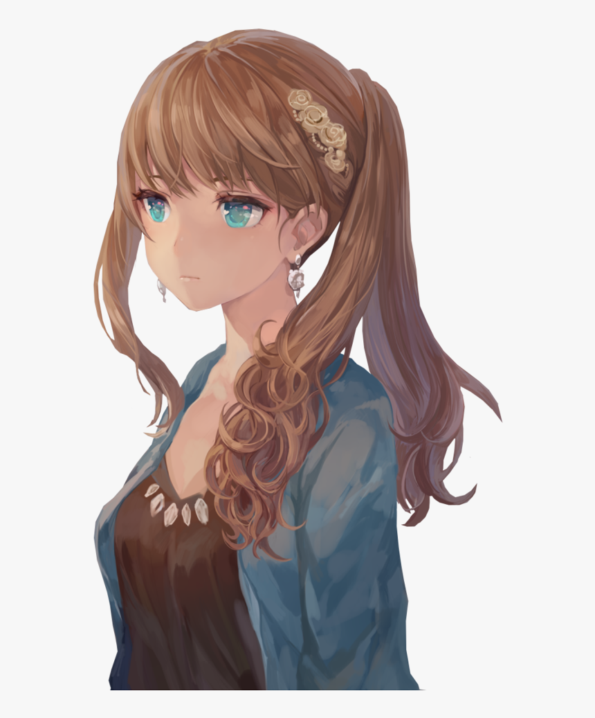 Anime Girl With Brown Hair