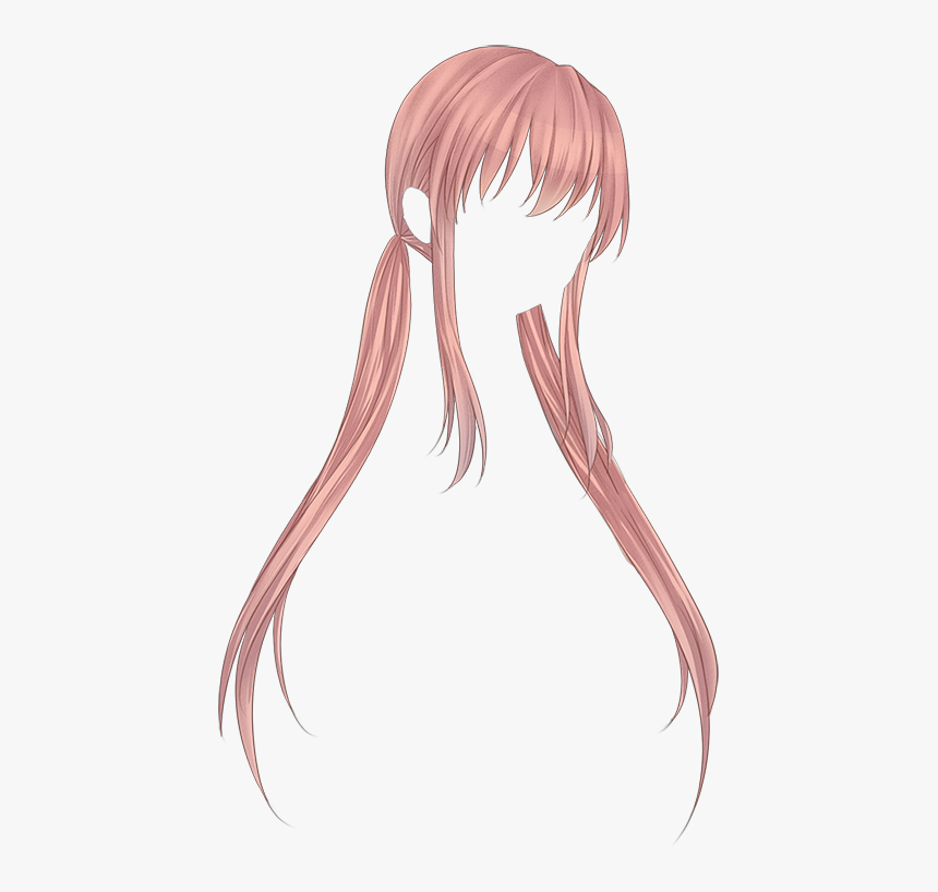 #anime #animegirl #kawaii #pinkhair #pink #hair #pastel - Anime Hair Png, T...