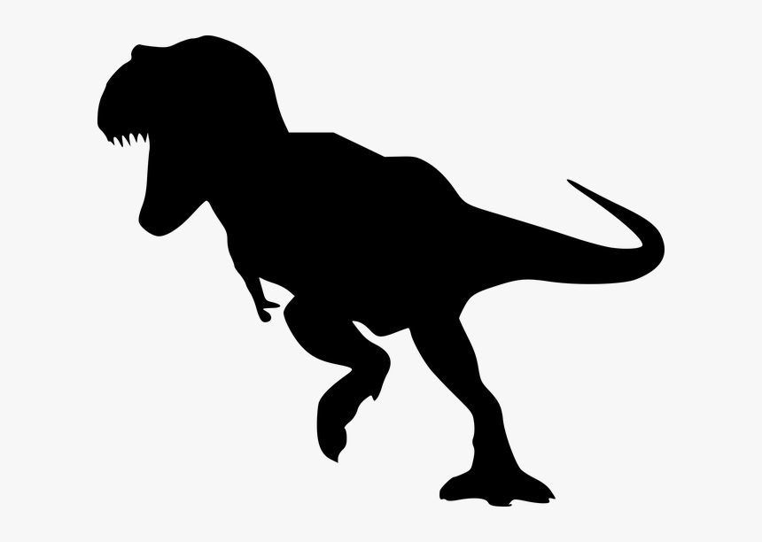 Transparent Dinosaur Clipart Black And White - Free Svg Dinosaur Silhouette, HD Png Download, Free Download