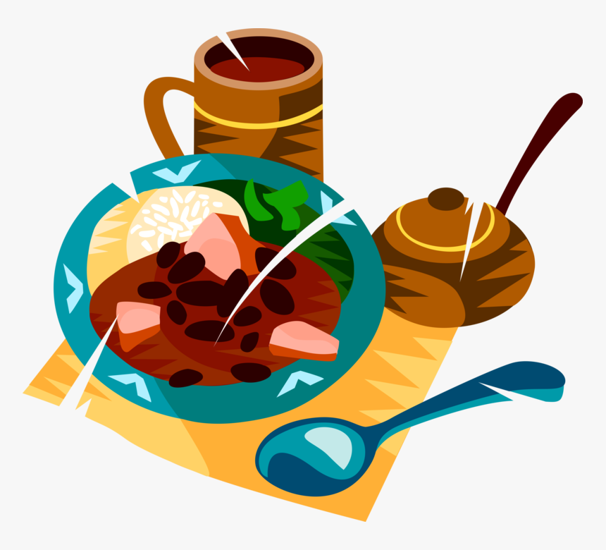 Vector Illustration Of Feijoada, Brazilian National - Feijoada Clipart, HD Png Download, Free Download