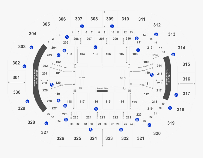 Section 207 Row1 Chesapeake Arena, HD Png Download, Free Download