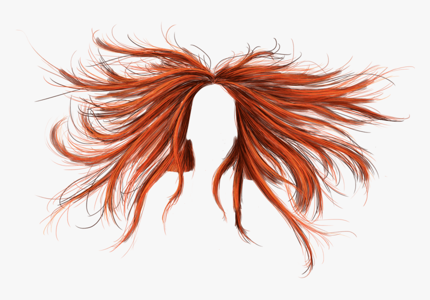 Red Hair Png - Messy Hair Transparent Background, Png Download, Free Download