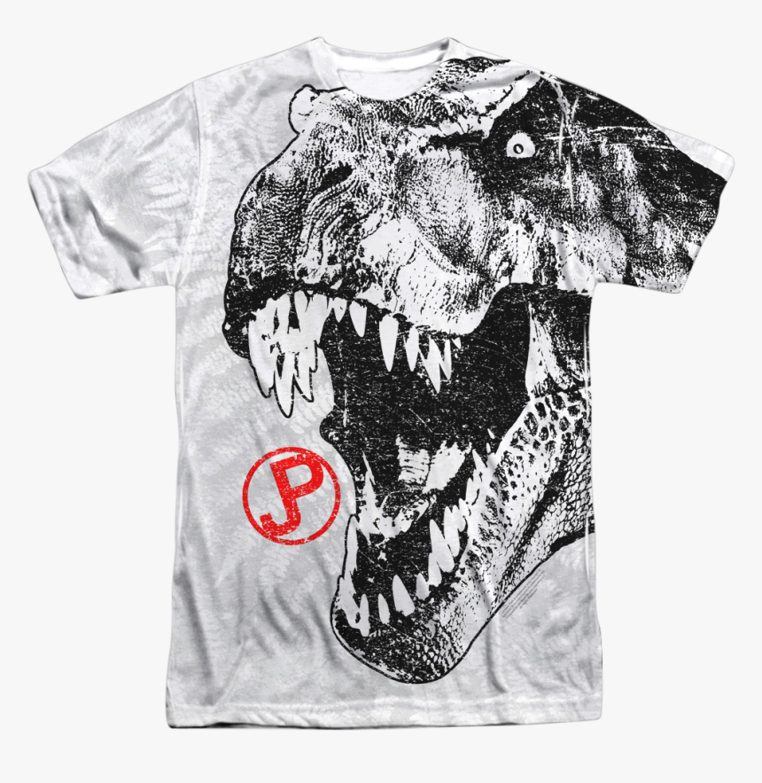 Big Print Jurassic Park T-shirt - Boys Sublimation, HD Png Download, Free Download