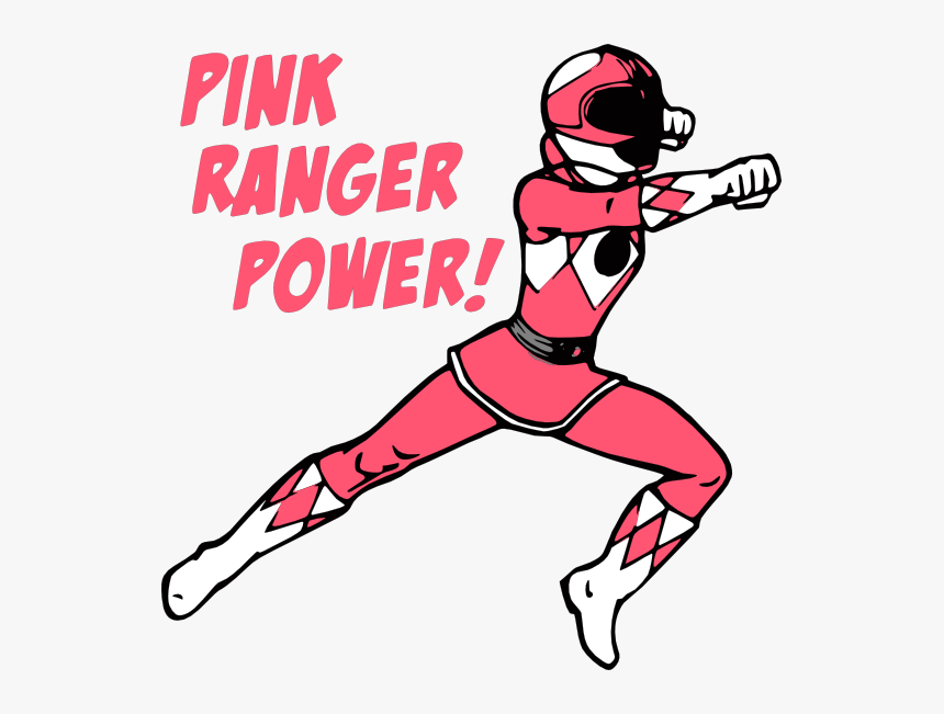 Mighty Morphin Power Rangers-pink Power Ranger Magnet, HD Png Download, Free Download