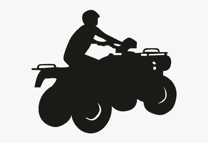 All Terrain Vehicle Sticker Four Wheel Drive Motorcycle - Four Wheeler Silhouette Png, Transparent Png, Free Download