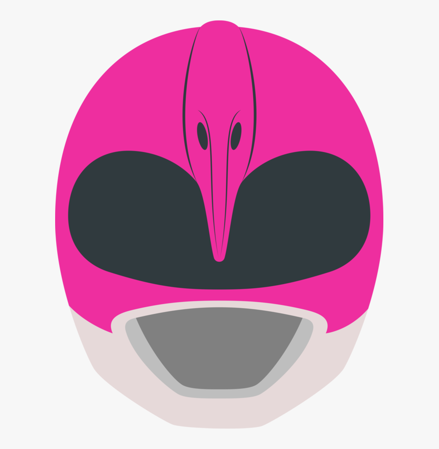 Thumb Pink Ranger Power Rangers Helmet Minimalism By - Power Ranger Face Svg, HD Png Download, Free Download