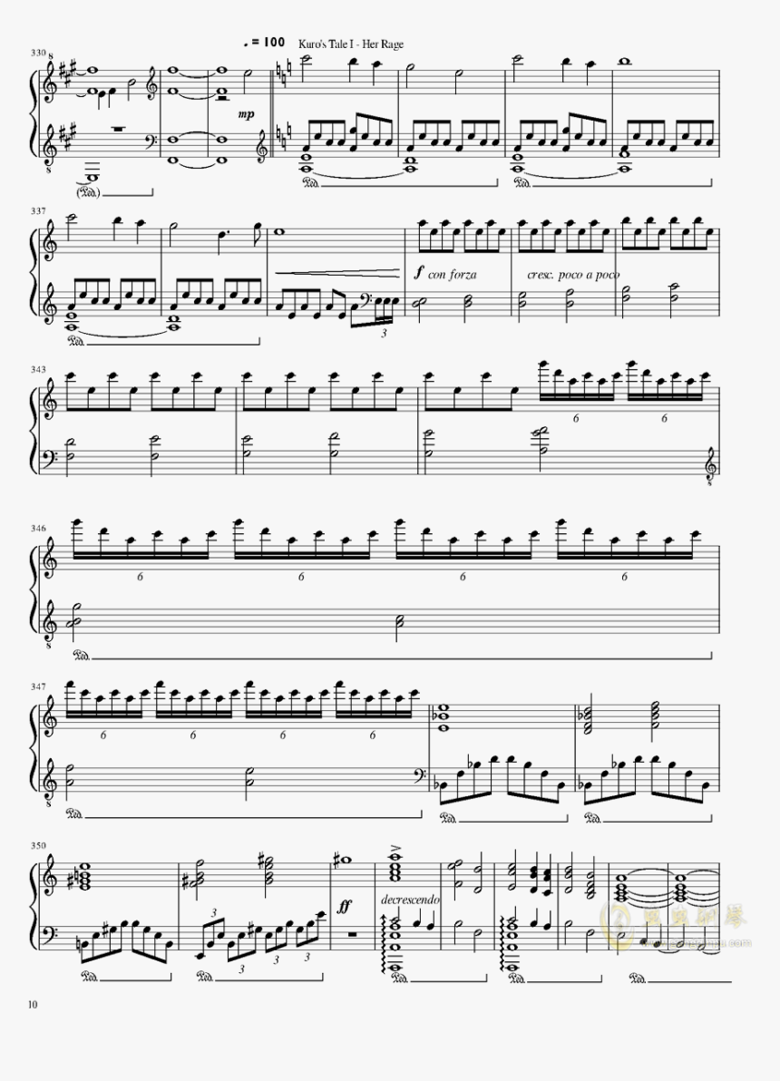 Ori And The Blind Forest钢琴谱 第10页 - Sheet Music, HD Png Download, Free Download