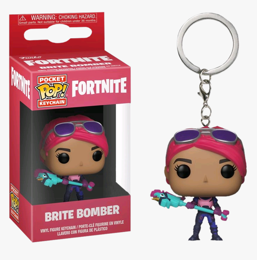 Brite Bomber Pocket Pop Vinyl Keychain - Pop Keychain Fortnite Brite Bomber, HD Png Download, Free Download