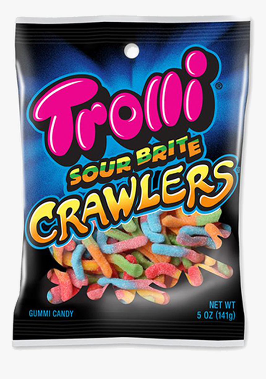 Trolli, Sour Brite Crawlers, - Trolli Gummy Worms Png, Transparent Png, Free Download