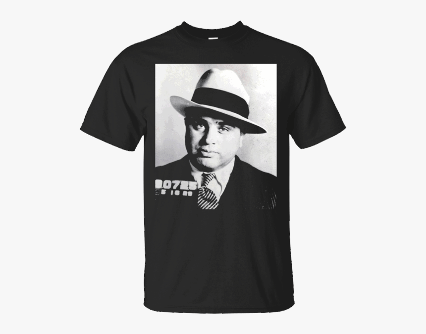 Al Capone Chicago Gangster Portrait T Shirt Https - Al Capone 1920 Famous People, HD Png Download, Free Download