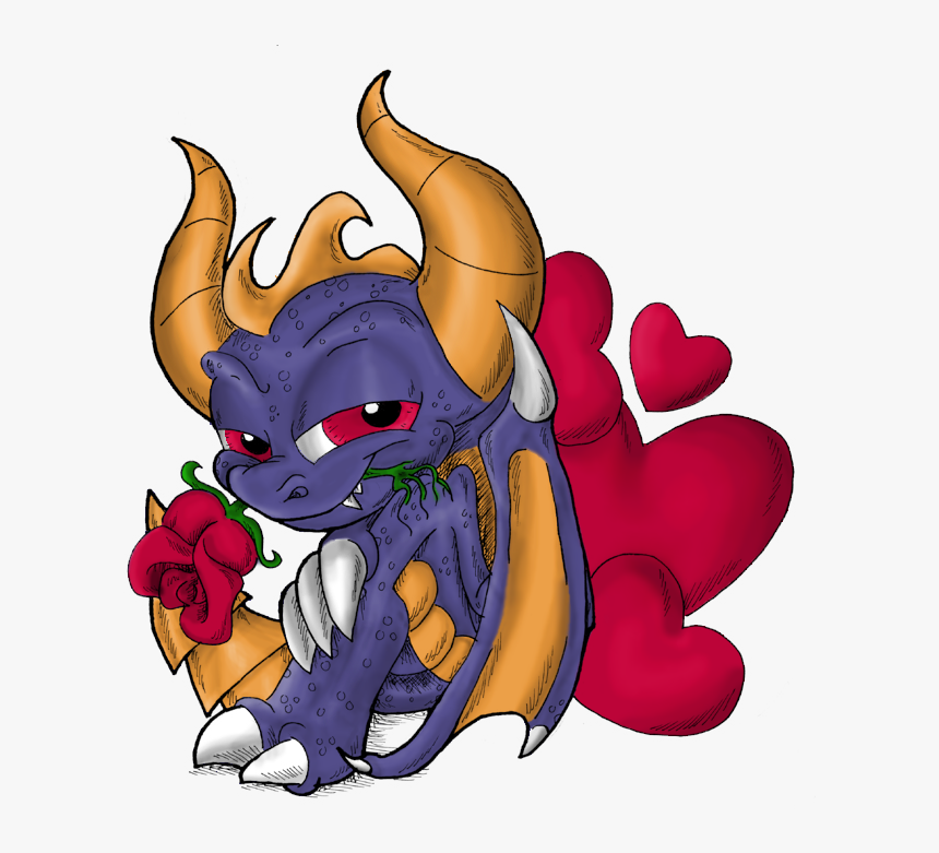 Happy Valentines 2013 By Radspyro - Skylander Spyro Art, HD Png Download, Free Download