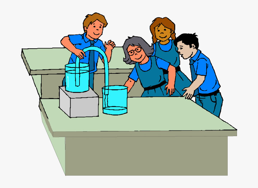 Teacher And Students Experiment Clipart, HD Png Download, Free Download