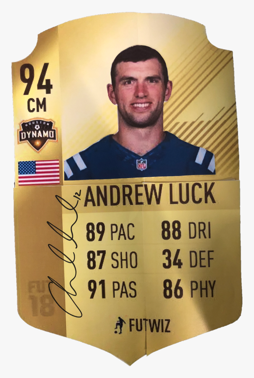 Andrewlucksigned - Andrew Luck Face Png, Transparent Png, Free Download