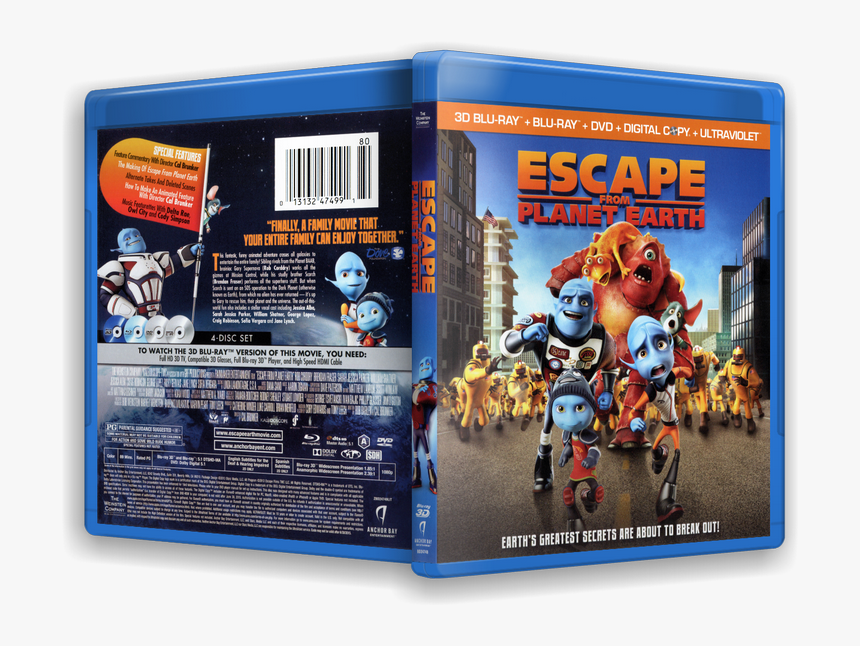 Escape Del Planeta Tierra - Escape From Planet Earth Blu Ray, HD Png Download, Free Download