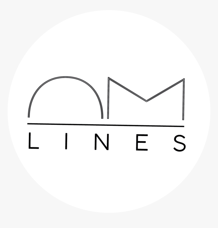 Linea Negra Sobre Blanco Rodondo Logo Om Lines, HD Png Download, Free Download