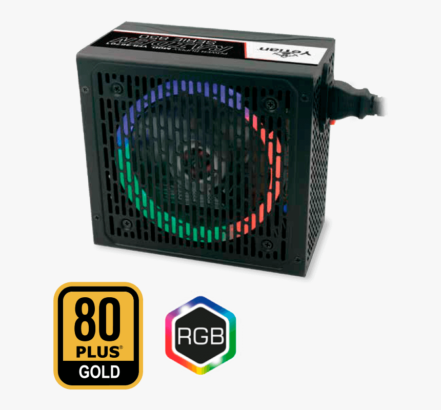 Fuente De Poder Raiden 80 Plus Rgb Yfr-46701 Serie - Electronics, HD Png Download, Free Download