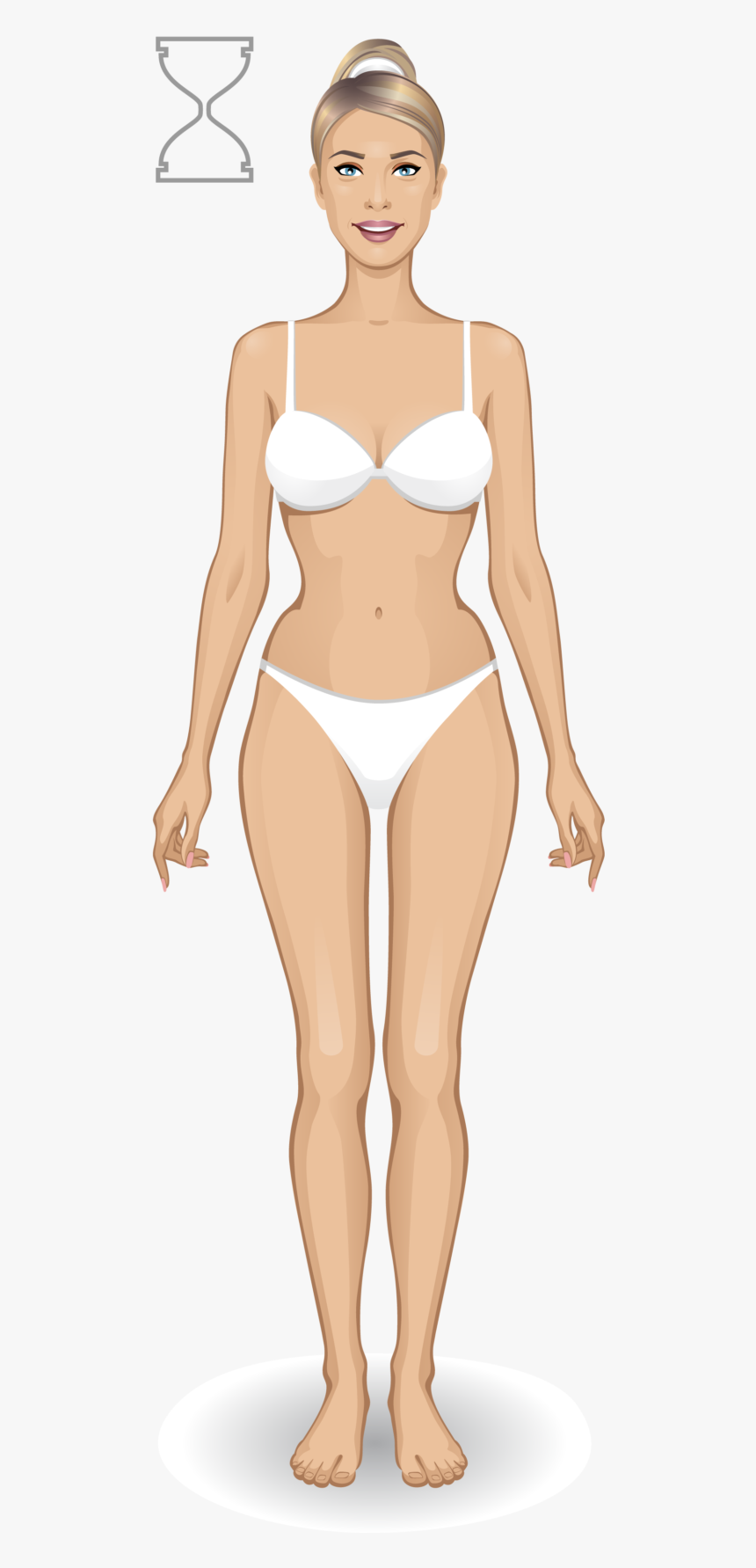 Mujer Cuerpo Reloj De Arena Marck And Markus - Bikini, HD Png Download, Free Download