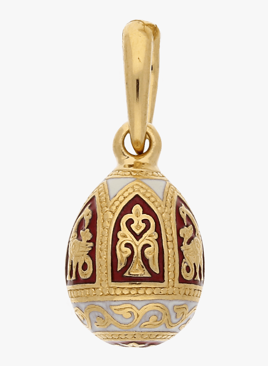 Russian Orthodox Silver Enamel Easter Egg Pendant Hidden - Locket, HD Png Download, Free Download