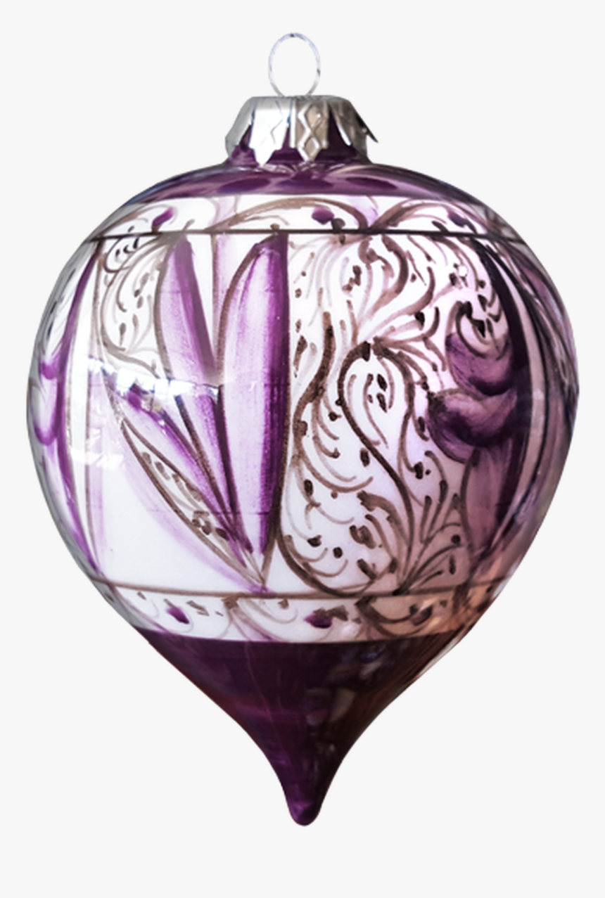 Purple Teardrop Christmas Ball - Christmas Ornament, HD Png Download, Free Download