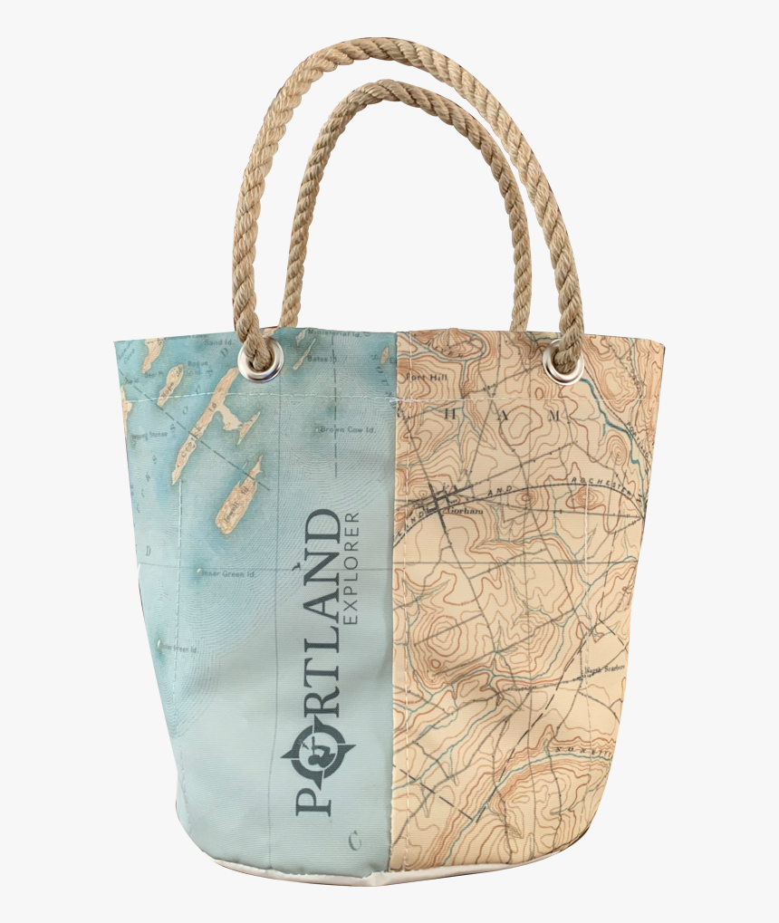 Casco Bay Nautical Chart Beverage Bucket Bag - Tote Bag, HD Png Download, Free Download