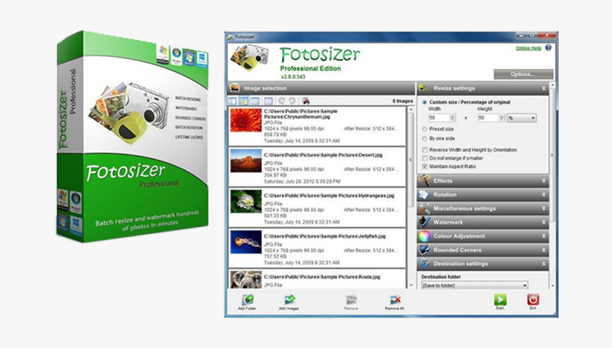 Fotosizer Pro 3.10, HD Png Download, Free Download