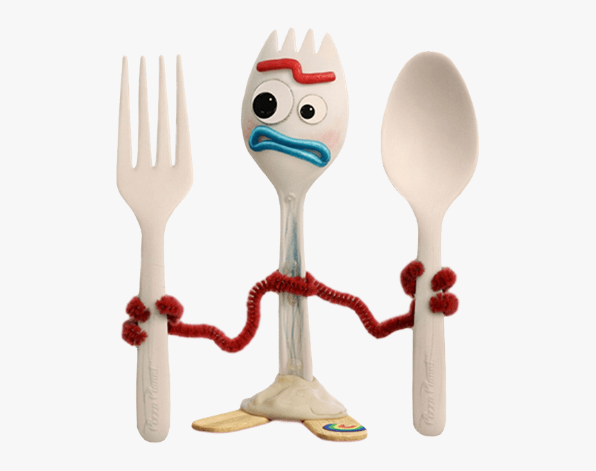Forky Toy Story 4 Imagenes Png Tenedor Toy Story - Forky With Fork And Spoon, Transparent Png, Free Download