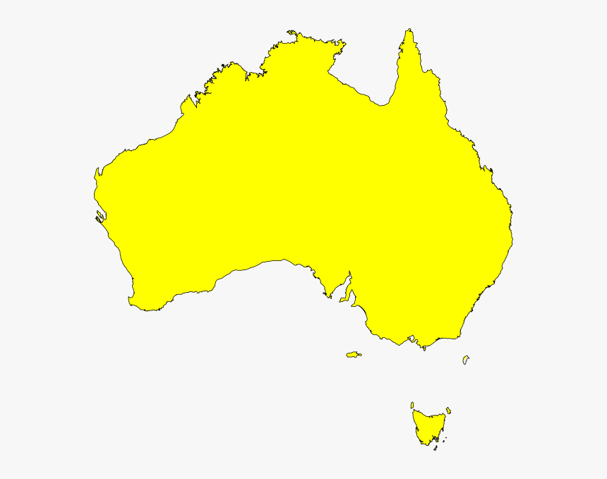Australia Map Yellow Svg Clip Arts - Greenland Australia Size Comparison, HD Png Download, Free Download