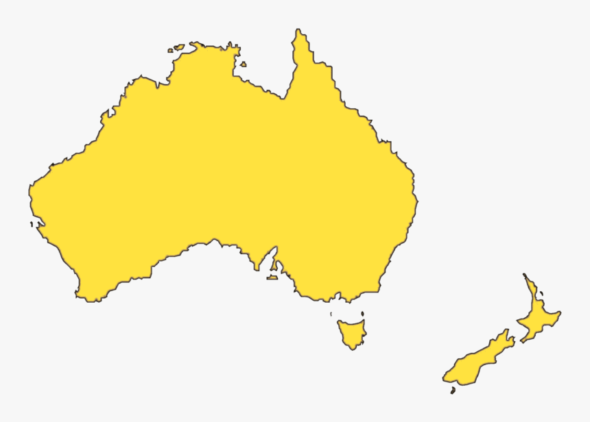 Australia Map Png File - Map Of Australia New Zealand And Png, Transparent Png, Free Download