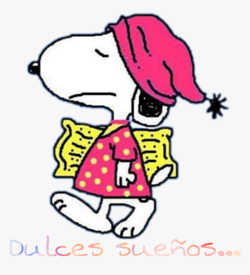#dulces #bendiciones #sueñossinlimites #chicashermosas - Snoopy Going To Bed, HD Png Download, Free Download