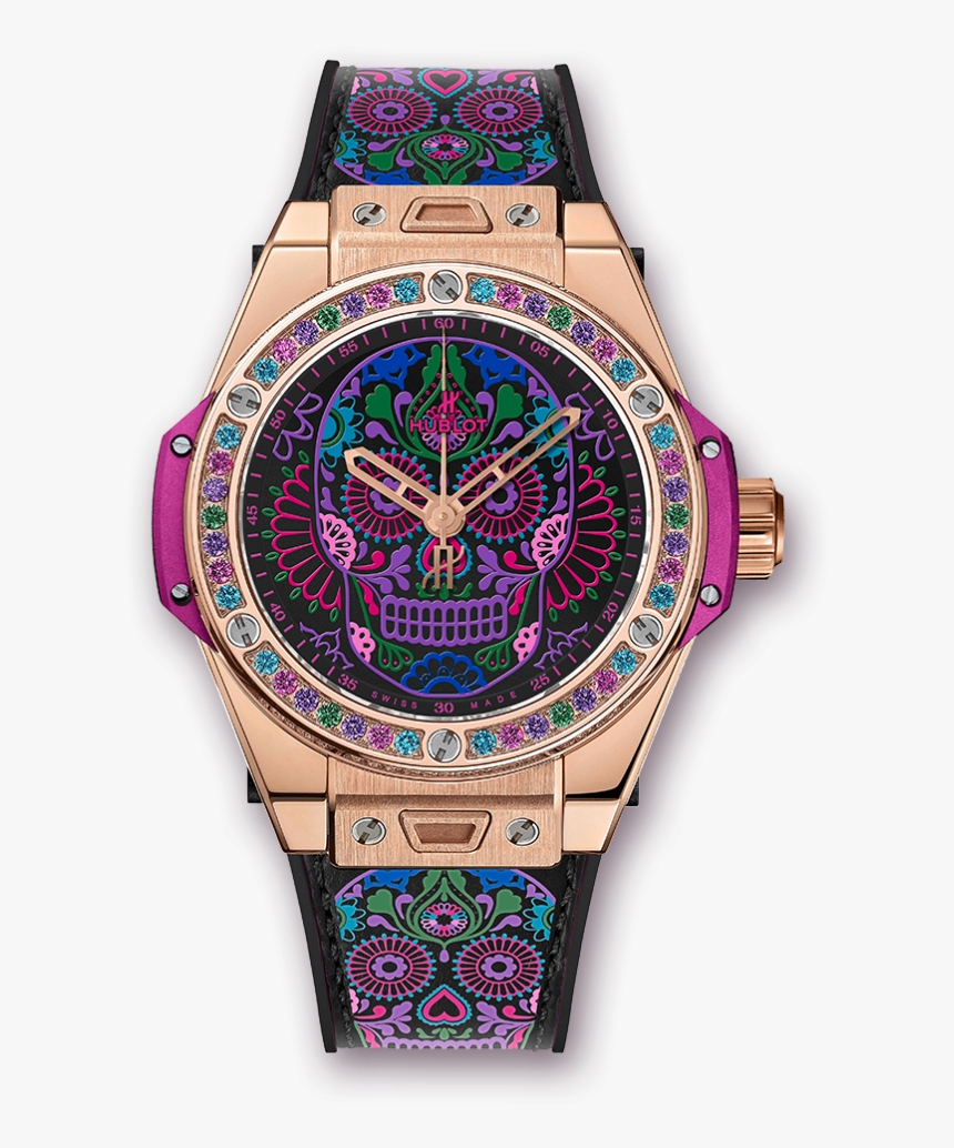 Big Bang One Click Calavera Catrina King Gold - Hublot Calavera, HD Png Download, Free Download