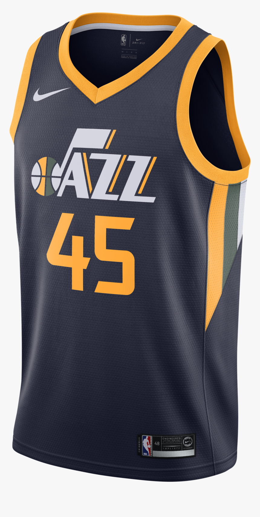 Nike Nba Utah Jazz Donovan Mitchell Swingman Road Jersey - Utah Jazz Logo 2011, HD Png Download, Free Download