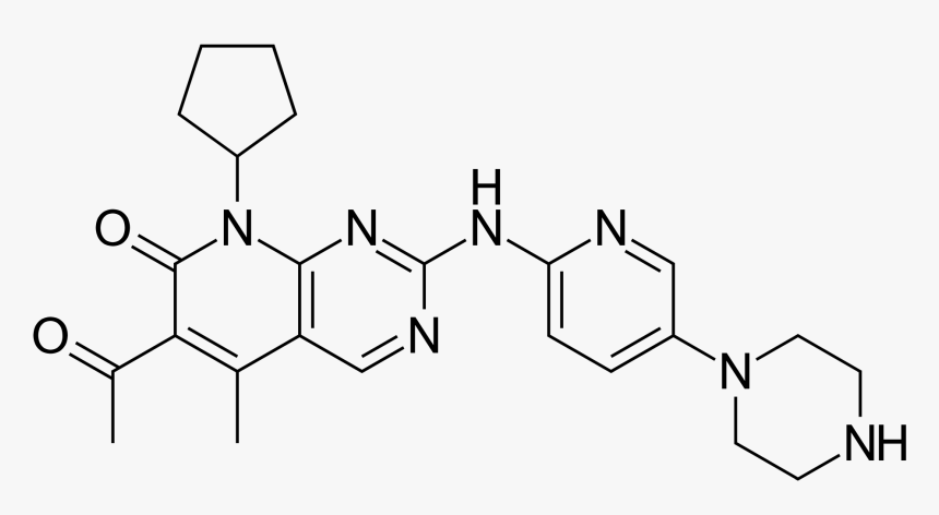 Palbociclib - Svg - 6 Amino 1 3 Naphthalenedisulfonic Acid, HD Png Download, Free Download