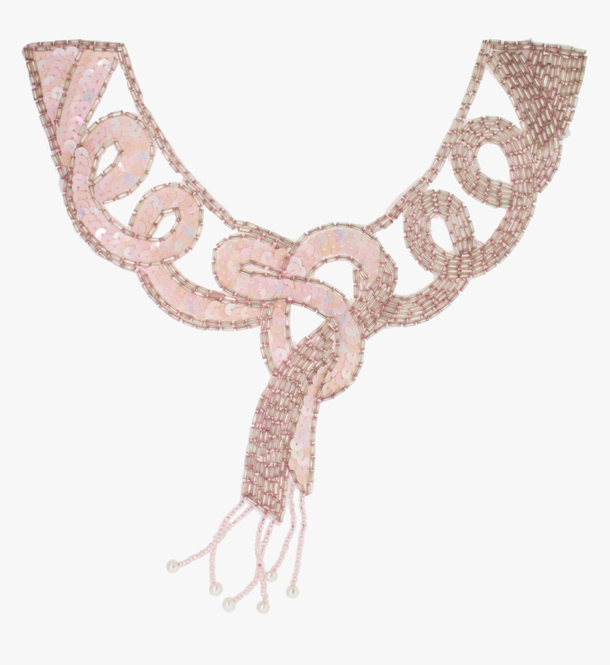 Decorative Beaded/sequin/pearl Applique - Necklace, HD Png Download, Free Download