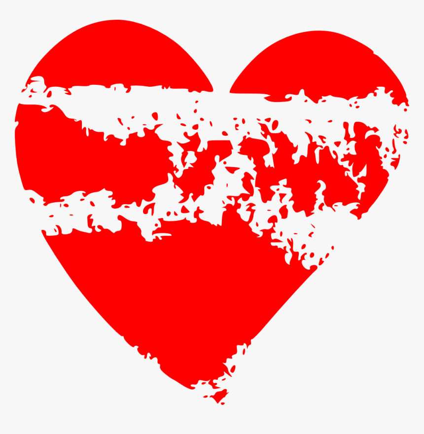 #hearts #heart #red #grunge #grungehearts #love #redhearts - Heart Png Grunge, Transparent Png, Free Download