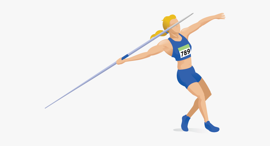 Javelin Throw Girl Clipart, HD Png Download, Free Download