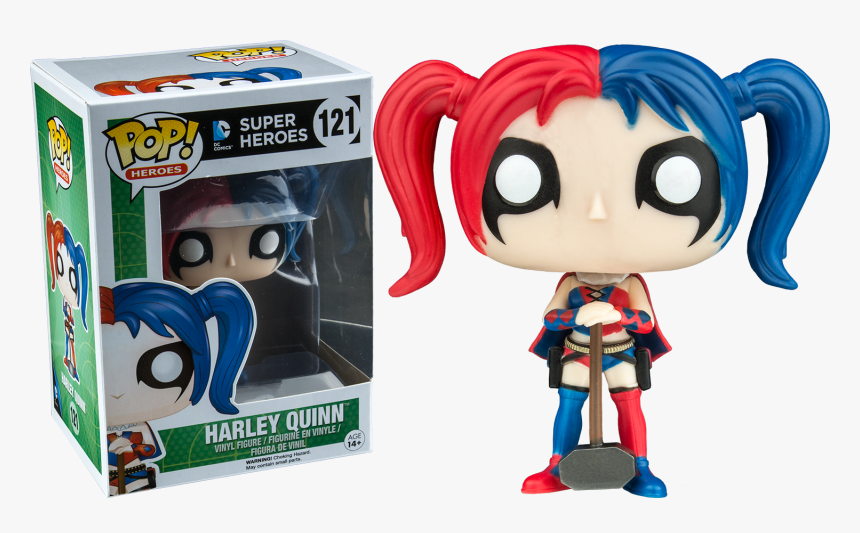 Dc Comics Harley Quinn Vinyl Figure Pop Heroes Funko - New 52 Harley Quinn Pop Vinyl, HD Png Download, Free Download