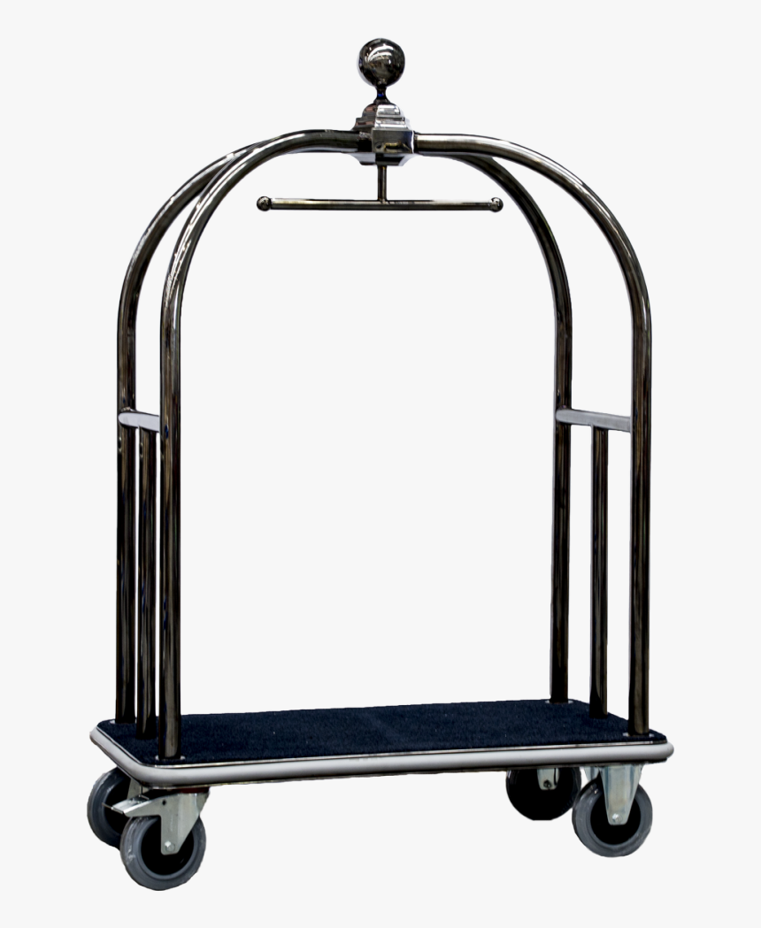 Hos 101 Bbwbkl Wagen Bellboy Trolley 5 Star Large Black"
 - Hotel Luggage Trolley Black, HD Png Download, Free Download