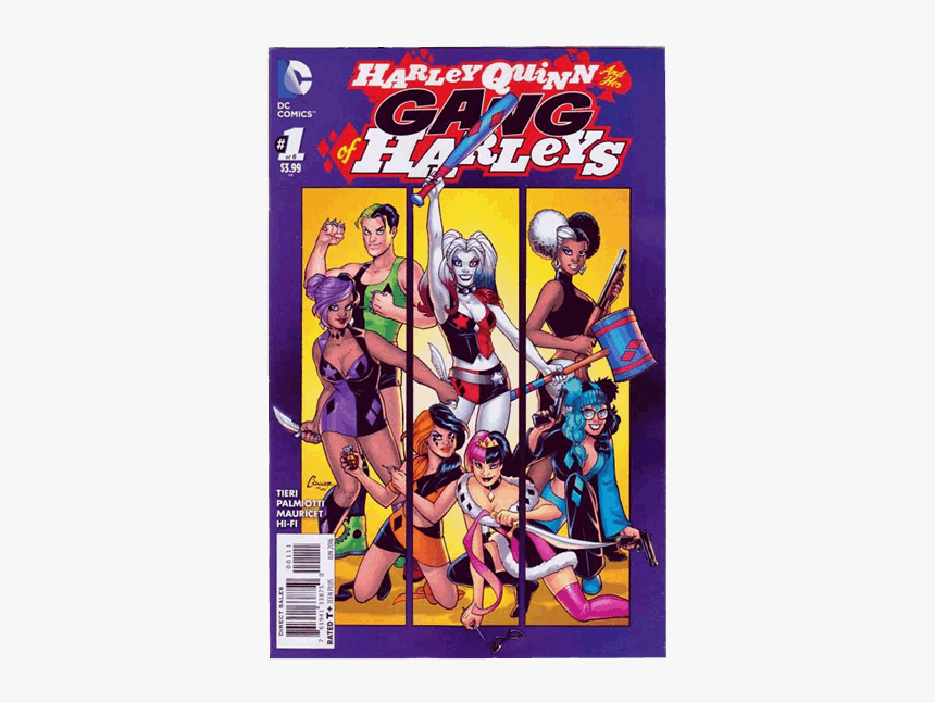 Comic Harley Quinn And Her Gang Of Harleys, HD Png Download, Free Download