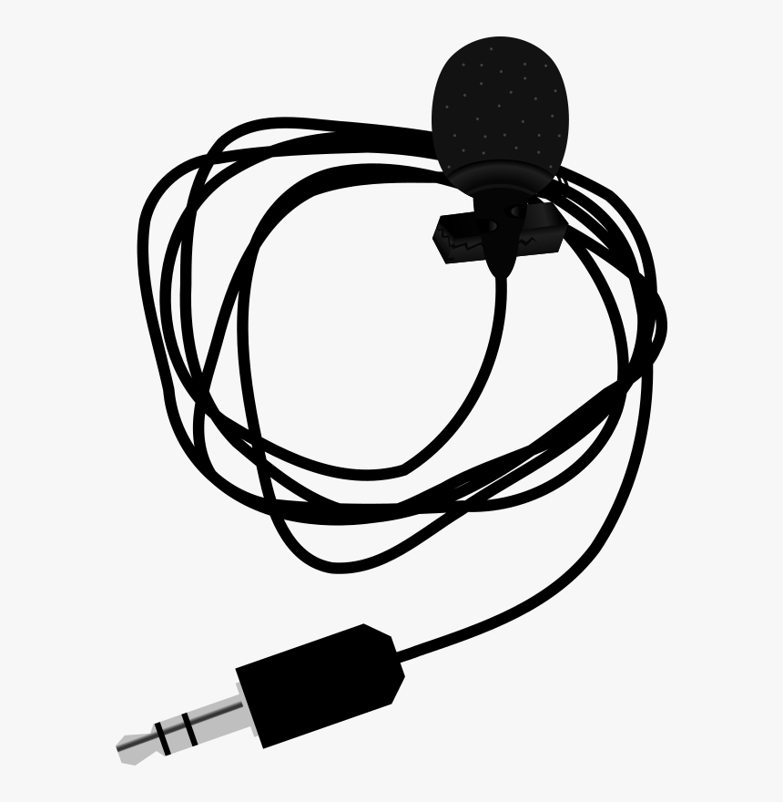 Transparent Microphone With Cord Png - Mic Collar Png Transparent, Png Download, Free Download