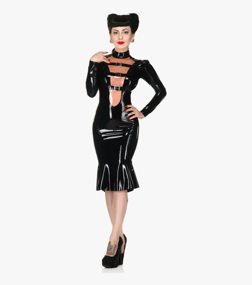 Ebony Dress - Latex Clothing, HD Png Download, Free Download