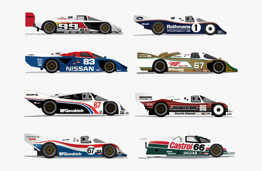 Imsa Gtp Imsa Auto Racing Porsche Jaguar Nissan Gtp - Gtp Imsa, HD Png Download, Free Download