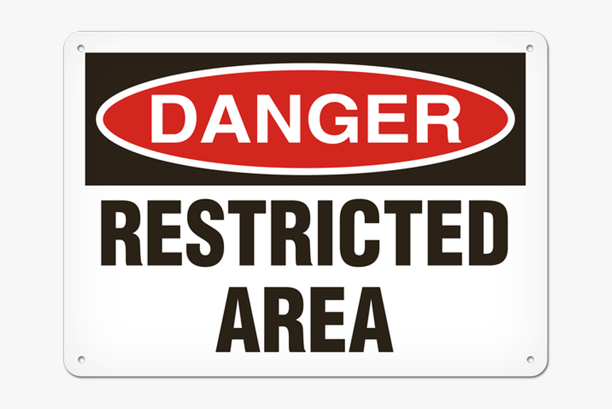 Danger Restricted Area, HD Png Download, Free Download